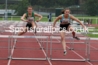 Women and Girls hurdles, 2021 North Eastern Track and Field Champs., Middesbrough. Photo: David T. Hewitson/Sports for All Pics